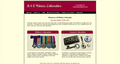 Desktop Screenshot of a2zmilitarycollectables.co.uk